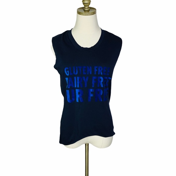 Stella McCartney Gluten Free Tank Top Navy 2420 - Picture 3 of 8